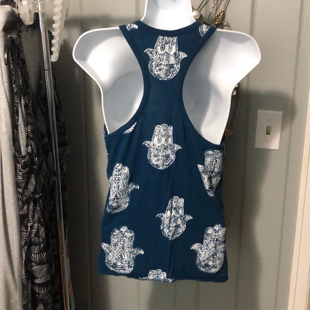 Chaser blue Hamsa print tank size medium - Picture 3 of 5